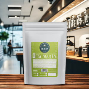 Café moulu de haute qualité, torréfaction italienne, premium, 250g, Dalakon Tay Nguyen Espresso, 50% Arabica, sachet refermable, caféiné, goût doux - Product Image 5