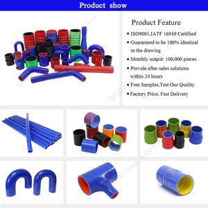 Ống silicon gia cố id63/70mm giảm tốc thẳng 127mm ống giảm tốc không khí tăng cường có thể tùy chỉnh 3-6 lớp - Product Image 4