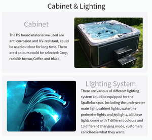 อ่างน้ำวนนวดอะคริลิคสำหรับ5ท่านอ่างน้ำร้อนสำหรับสปากลางแจ้ง - Product Image 5