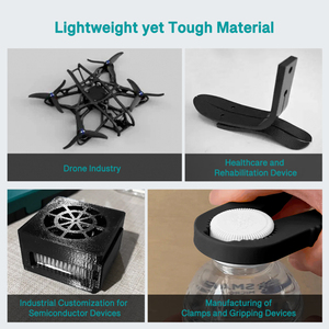 เส้นใยคาร์บอน PA-CF 3D เงิน1.75มม. เส้นใยไนลอนสำหรับเครื่องพิมพ์3D ประสิทธิภาพสูงวัสดุ PA-CF สีดำ - Product Image 5