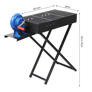 Portable Outdoor Camping <strong>BBQ</strong> <strong>Stand</strong> with Cover, Grill with Blower - Product Image 2