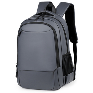 Elegante PU y poliéster forrado impermeable de lujo Laptop Backpack con logotipo personalizado de diseño de moda para viajes al aire libre - Product Image 1