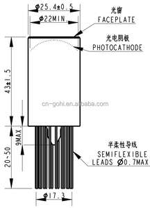 N2018- 1 Tubes photomultiplicateurs haute température <span class=keywords><strong>PMT</strong></span> - Product Image 6