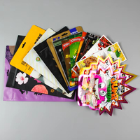 Sac OPP étanche à l'humidité imprimé gravure avec logo personnalisé pochette debout à fermeture éclair pour bonbons biscuit 35g