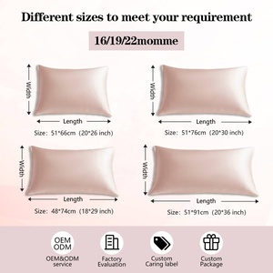 Tùy Chỉnh In Thêu Logo 100% Dâu Lụa Gối Hữu Cơ Lụa Gối Trường Hợp Với Hộp - Product Image 4