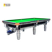 Table de billard 8ft 9ft 8 Ball avec plateau en ardoise bleue, en bois massif, pour usage commercial, bar, club, maison, directement de l'usine