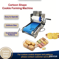 Machine manuelle à biscuits avec moules personnalisables, machine à biscuits à manivelle commerciale, machine à découper les biscuits à manivelle