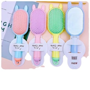 หวีผมขนาดใหญ่หลากสีพร้อมกระจกสำหรับจัดแต่งทรงผมและยืดผม - Product Image 1