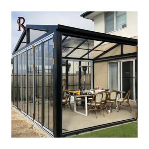 <span class=keywords><strong>Rising</strong></span> Custom nouveau modèle en aluminium Design jardin d'été maison en verre sur pied jardin véranda pergola jardins et maison en verre - Product Image 1