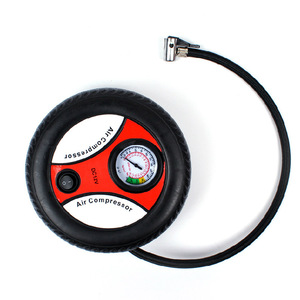 Mini Car Air <b>Pump</b> 12V Portable Tire Inflator With Pressure Gauge For Vehicle Use - Product Image 2