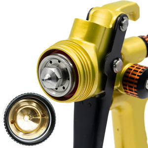 Pistolet de pulvérisation automobile professionnel 5000B, doré, HVLP, double action, gâchette, 200 ml/min, pour atelier de carrosserie, peinture automobile, alimentation par gravité - Product Image 3