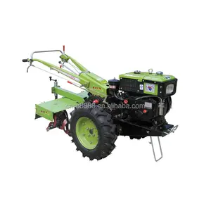 12 hp hand tractors electric starting with water pump rotary tiller mini potato harvester with walking tractor