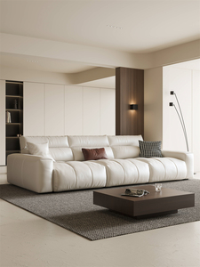 Divano Sezionale Mufang di Lusso Moderno in Vera Pelle Bianca di Alta Qualità, Set <span class=keywords><strong>Arredamento</strong></span> Eco-Friendly per Soggiorno Villa - Product Image 6