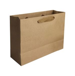 Wholesale Luxury Reusable Custom Logo Shopping & Craft Bags with Handles Brown Kraft Paper Eco-Friendly Gift Bags - Product Image 3
