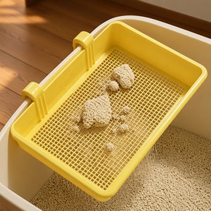 Tamis à litière pour chat à suspendre, filtre litière propre et la ramasse dans la litière pour un nettoyage quotidien - S-7972 - Product Image 5