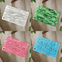 Feuille acrylique irisée de 1/8 pouces 3mm feuille acrylique texturée à motifs arc-en-ciel pour la gravure coupe de flexion