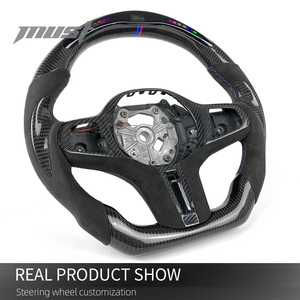 Vô lăng xe hơi làm từ sợi carbon rèn tùy chỉnh, phù hợp với dòng xe BMW Series 1 2 3 4 Z F40 F44 G20 G21 G22 G28 G29 G80 M3 G80 LED Napa - Product Image 3