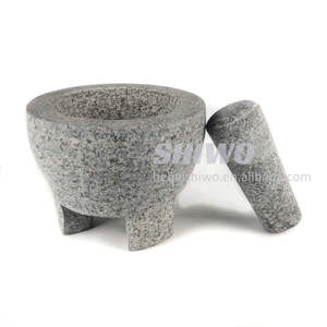 Mortero y Maja de piedra natural de Venta caliente Molcajete mexicano - Product Image 2