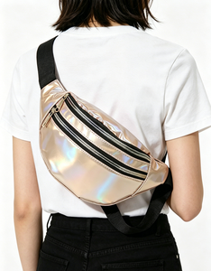 Bolsa de Cintura Reflectante Láser Multibolsillos, Nueva Llegada, Disponible en Stock, Bolsa Cruzada para Correr, Riñonera de Moda, Bolsa de Caja con Logotipo Personalizado - Product Image 1