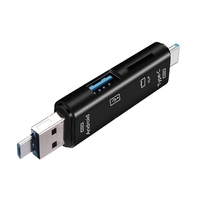 5 en 1 multifonction Type C Usb Micro Usb lecteur de carte mémoire OTG lecteur de carte adaptateur