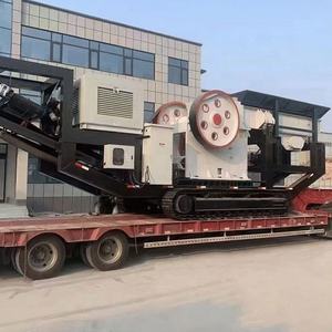 Système de concasseur de pierres mobile de type chenille Concasseur de roches mobile portable Concasseur à mâchoires pour carrière - Product Image 2