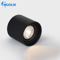 Spot encastré au plafond 5W 7W 10W en aluminium rond, éclairage LED COB orientable AC220V pour l'éclairage