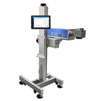 Machine de marquage laser volante pour sacs d'emballage en verre/plastique/métal/acier inoxydable ; Système d'étiquetage en ligne entièrement automatique