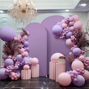 Hochzeit gewölbte Abdeckung gewölbter Hintergrund Abdeckung Party Baby-Shower gewölbter Stand dekoriert mit Milchseiden gewölbter Abdeckung - Product Image 2
