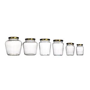 300-700ml vide Transparent en verre clair emballage pot <span class=keywords><strong>de</strong></span> miel pot <span class=keywords><strong>de</strong></span> confiture <span class=keywords><strong>de</strong></span> miel bouteilles <span class=keywords><strong>de</strong></span> mise en conserve pour récipient alimentaire avec couvercle en métal - Product Image 1