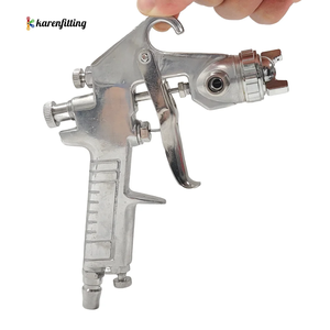 Pistolet de pulvérisation HVLP à alimentation par gravité en acier inoxydable W-77 400ML, outils de peinture automobile, pulvérisateur pneumatique - Product Image 1