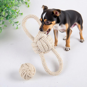 Yüksek kalite dayanıklı <span class=keywords><strong>Sisal</strong></span> pamuk halat topu çevre dostu keten kemik köpek Chew oyuncak çanta ambalaj ile klasik tarzı Pet oyuncak - Product Image 2