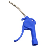 ZM 1/4 pouces femelle matériel en acier entrée d'air 225 mm buse antirouille poignée en plastique pistolet à air