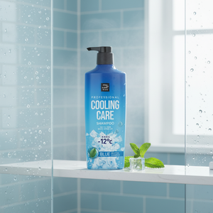 Mise En Scene Gel Shampooing Professionnel Rafraîchissant au Menthol Bleu 680ml Nettoyant Équilibrant le Microbiome du Cuir Chevelu pour Cheveux Gras Coréen - Product Image 3