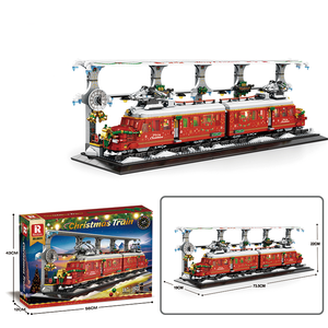 Set di Costruzioni per Bambini, Stazione Ferroviaria Natalizia con Luci LED, 2822 Pezzi, Giocattolo Puzzle per Ragazzi e Ragazze - Product Image 2