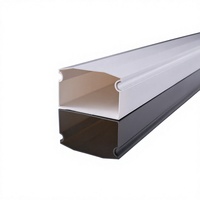 Goulotte carrée en PVC haute résistance pour câblage électrique, 2 mètres de long, pour applications intensives
