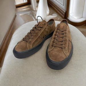 Zapatos para Caminar Ligeros de Gamuza de Cuero Vacuno de Lujo, Zapatos Planos de Cuero Genuino para Hombre, Deportivos, Unisex, Tallas Grandes, Personalizables con Logotipo, Primavera - Product Image 4