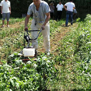 Mini çok fonksiyonlu güç yeke küçük güç Weeder tarım alan bahçe aletleri el Mini yeke kültivatör iki tekerlekli traktör - Product Image 6