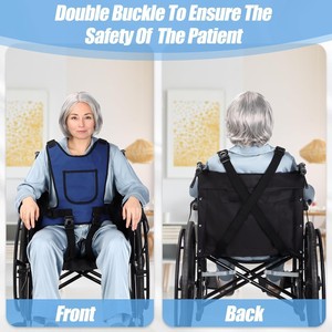 Arnés de seguridad portátil para silla de ruedas, cinturón azul duradero para personas mayores y usuarios discapacitados - Product Image 5