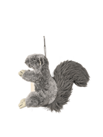 Peluche super douce en forme d'écureuil animal de la forêt, 20 cm, unisexe, en polyester, rembourrée de coton PP lavé, pour soulager le stress