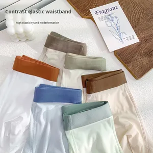 Calzoncillos Boxer Kailisi para Hombre, Tejido Sin Costuras de Seda de Hielo, Cintura Media, Transpirables, Antibacterianos, Ecológicos y de Secado Rápido - Product Image 1