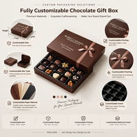 Boîte en papier rigide de luxe pour emballages alimentaires, bonbons, chocolats, biscuits, avec impression personnalisée du logo en bronze, deux pièces, base et couvercle
