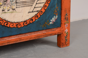 無垢材 ヴィンテージ 中国風 キャビネット テレビ台 環境配慮型 手描き 多機能 サイドボード ダイニング 玄関 キッチン ホテル用 - Product Image 3