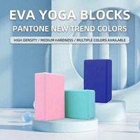 Ensemble de blocs de yoga en EVA avec logo personnalisé, blocs de soutien épais en mousse antidérapante pour le Pilates, les étirements et la remise en forme