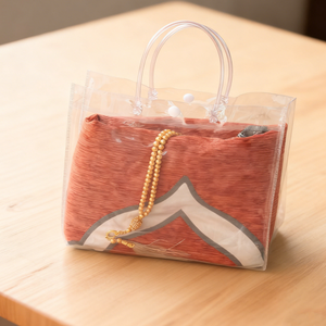 Alfombra de Oración Musulmana Portátil y Lavable de Chenilla Floral con Bolsa de Almacenamiento Transparente, Apta para Uso en el Hogar y Camping - Product Image 1