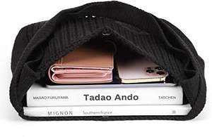 <span class=keywords><strong>SUNSHINE</strong></span> Bolso Hobo de ganchillo estético para mujer Bolso de hombro de punto con dos asas Cierre abierto Monedero de compras - Product Image 4