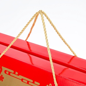 Caja de Regalo de Papel Kraft con Logotipo Personalizado y Asa para Empacar Carne Seca al por Mayor - Product Image 1