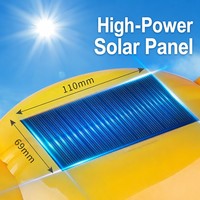Casque de sécurité solaire rechargeable avec double ventilateur et éclairage intégré pour l'extérieur, anti-choc
