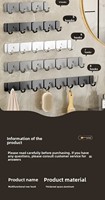 Porte-serviettes et chapeaux mural en aluminium, simple niveau, écologique, pour salle de bain, cuisine, salon, design moderne et épuré