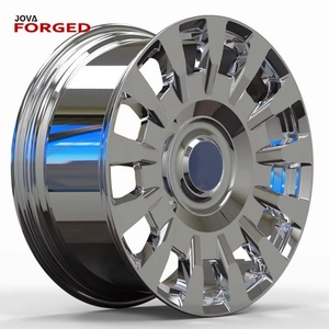 4 Piezas Nuevas de Ruedas de Aluminio Forjado de 18 Pulgadas y 8.5 de Ancho Et35 para Focus St 2018 Lz Mk3 Negro Cromado - Product Image 1