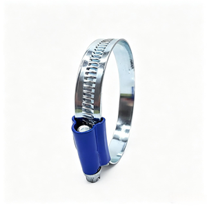 Abrazadera de Manguera Tipo Británico con Cabeza Azul, de Acero al Carbono Galvanizado, para Tuberías - Product Image 6